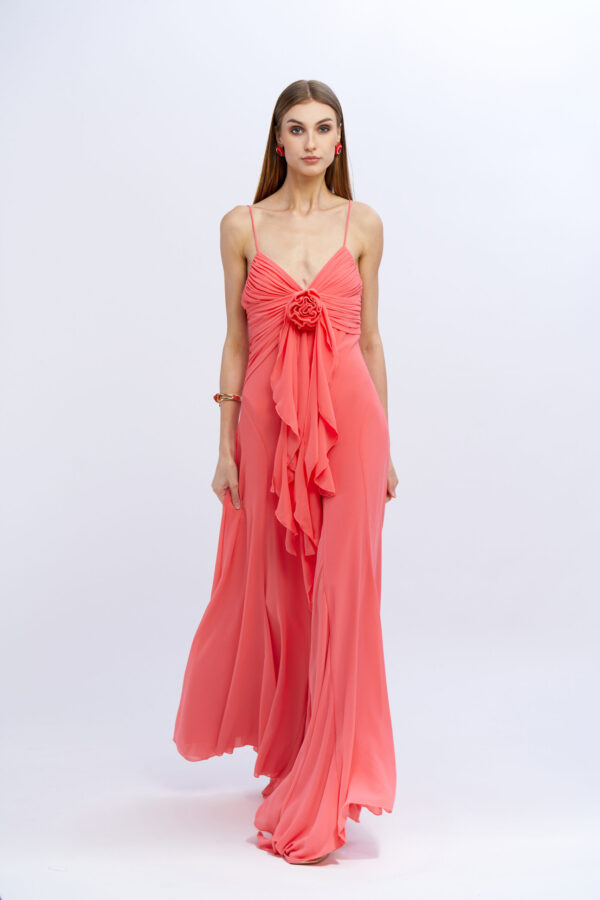 Abito Ariel spalline e rosa - immagine 5