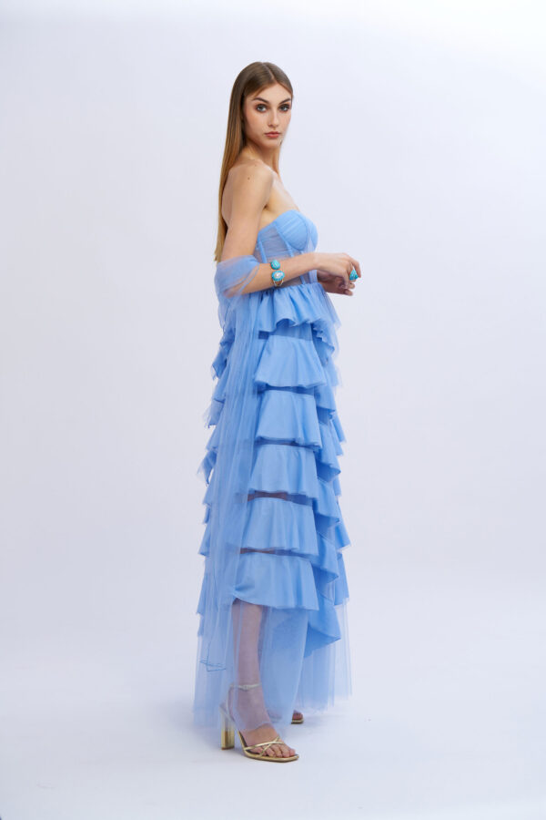 Abito princess con stola - immagine 5