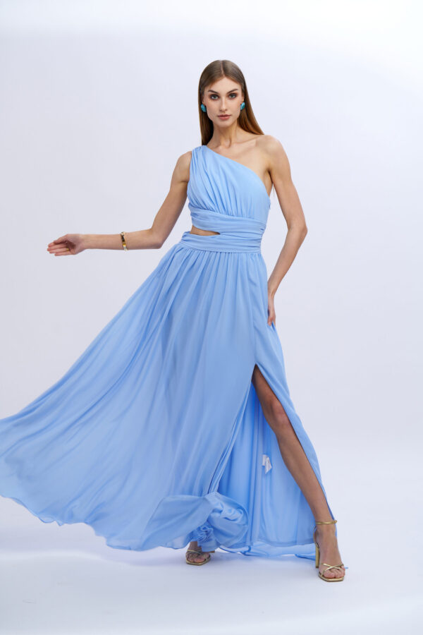 Long Dress with Cut - Image 4