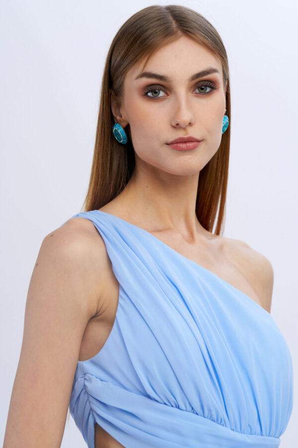 Long Dress with Cut - Image 5