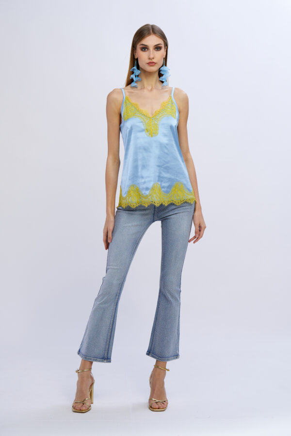 Satin and Lace Top