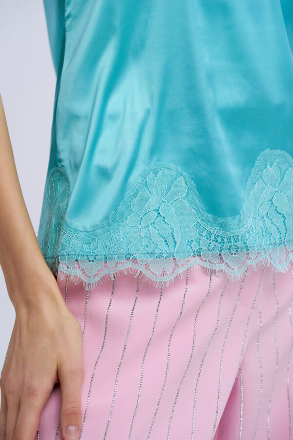 Top raso e pizzo - immagine 7