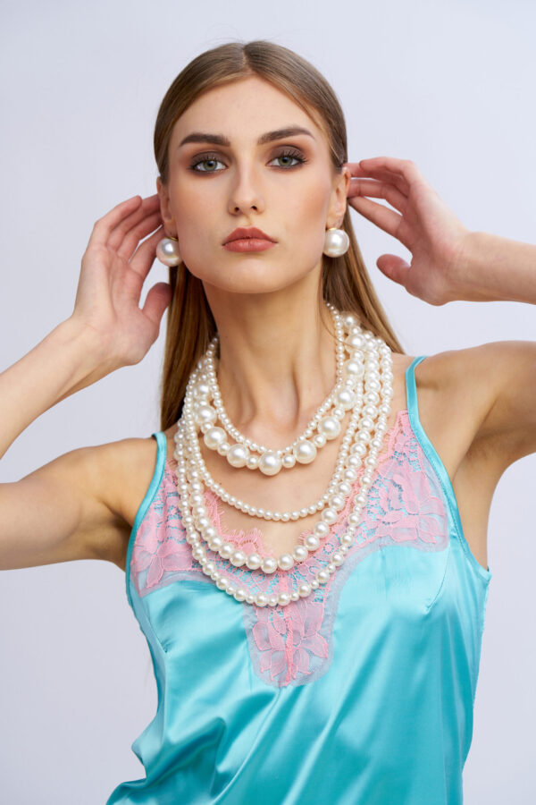 Top raso e pizzo - immagine 9