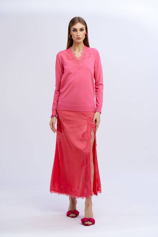 Lace Neckline Top - Image 4