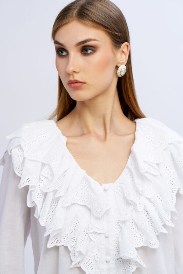 Camicia cotone sangallo - immagine 2