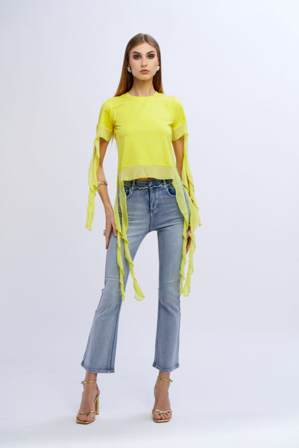 Ruffled T-shirt - Image 4