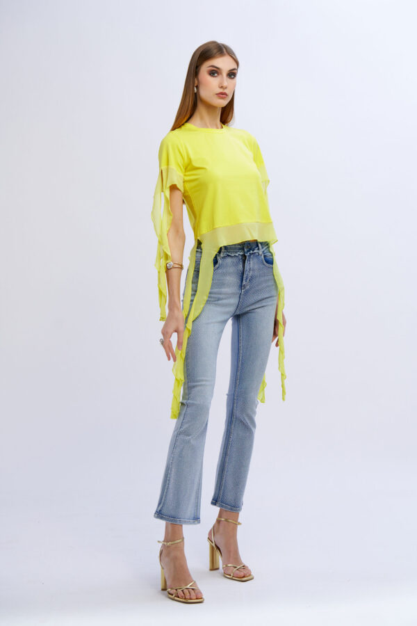 Ruffled T-shirt - Image 5