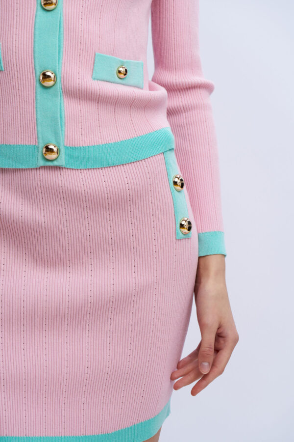 Gonna maglia profili contrasto - immagine 6