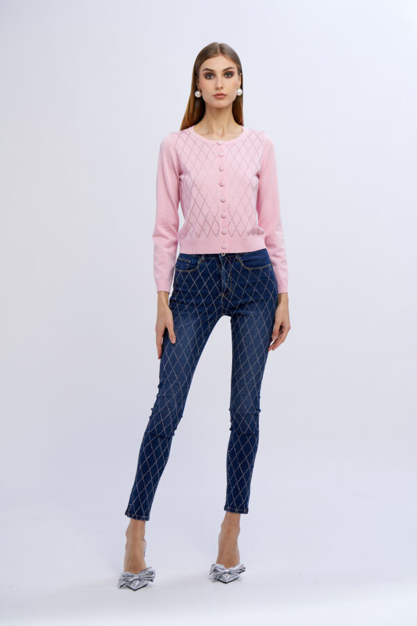 Diamond Rhombus Cardigan