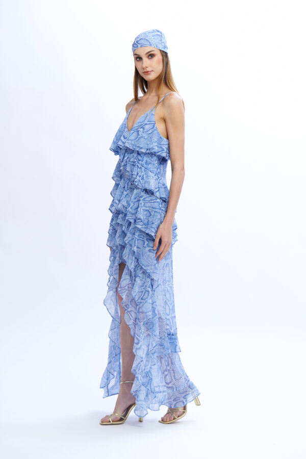 Elsa Long Dress with Ruffles