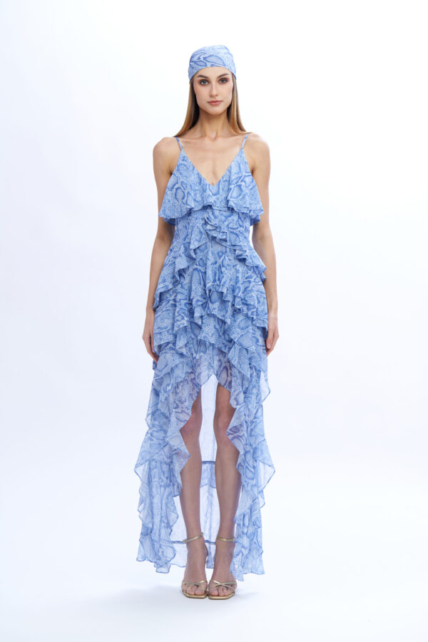 Elsa Long Dress with Ruffles - Image 4