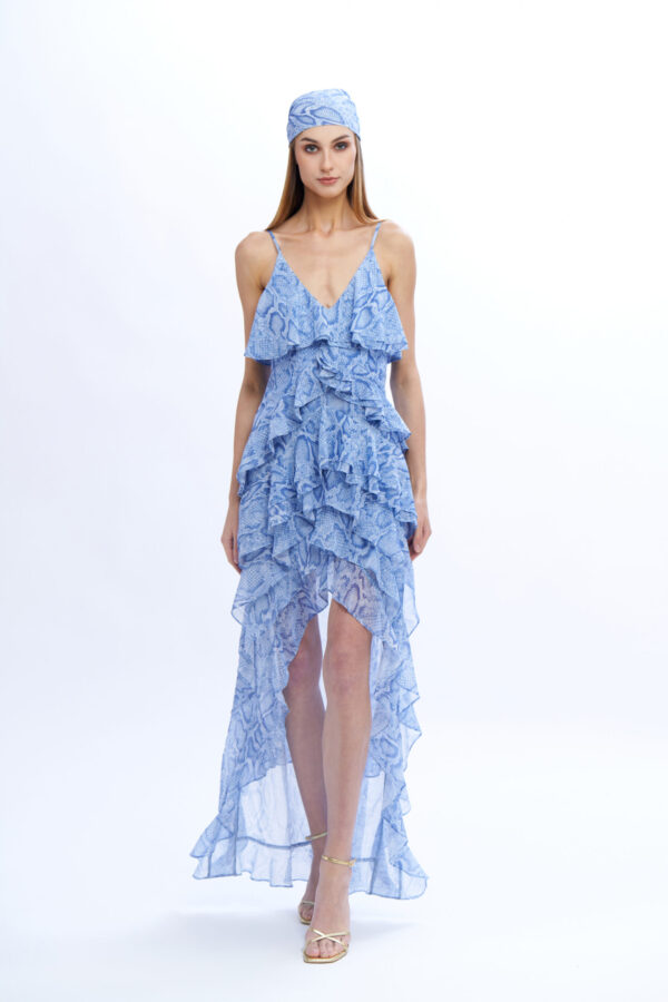 Elsa Long Dress with Ruffles - Image 5