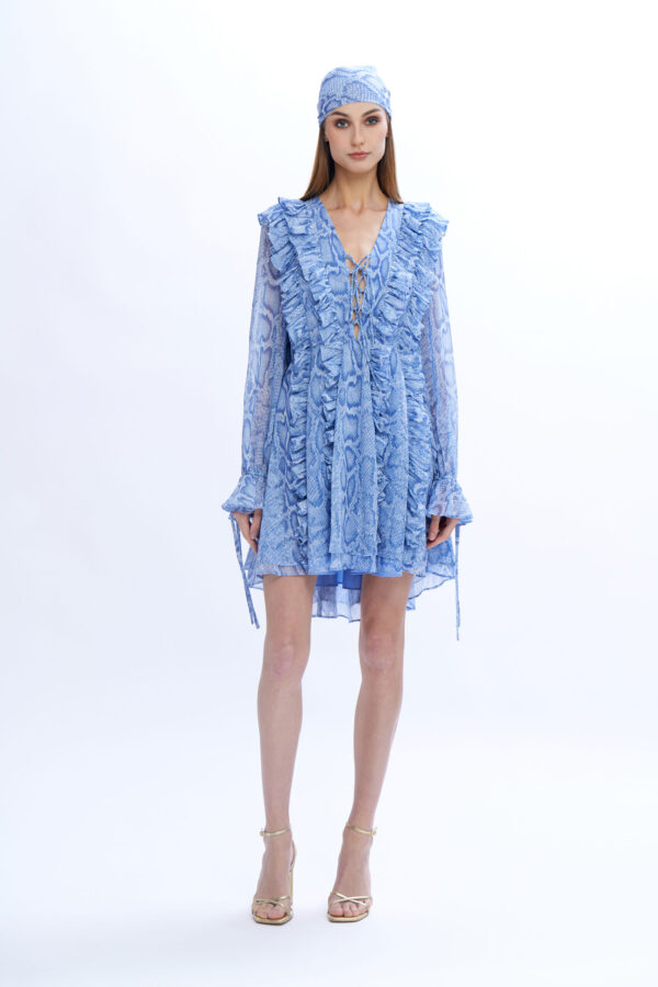 Dafne Short Dress with Ruffles - Image 4