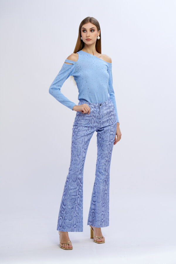 Printed Flared Trousers