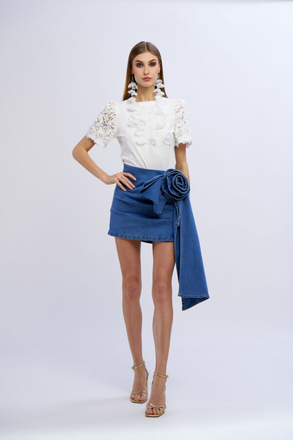 T-shirt maniche rose - immagine 4
