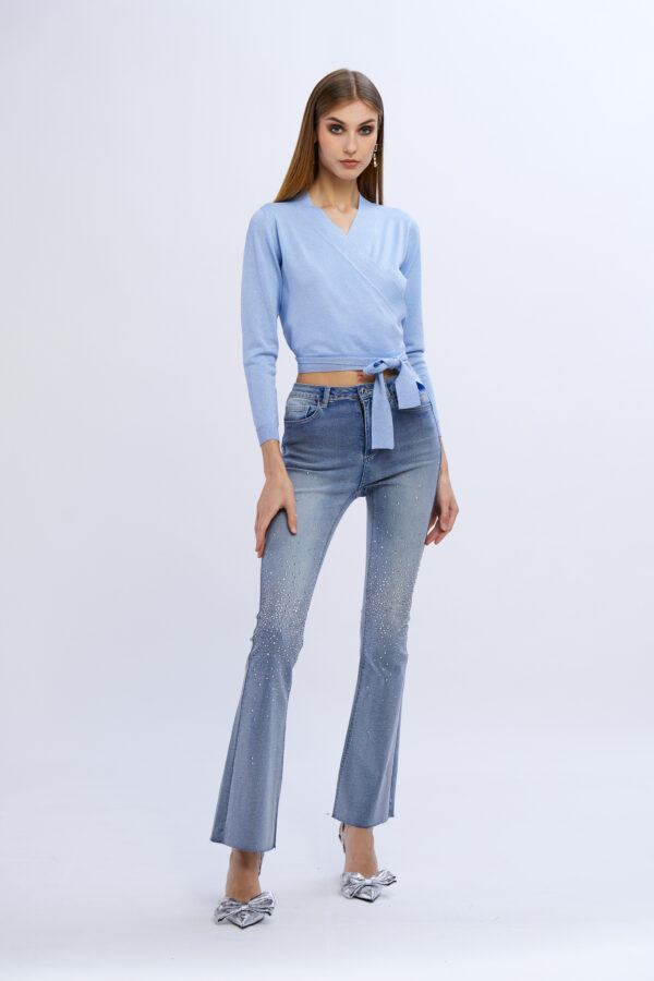 Lurex Cross Cardigan