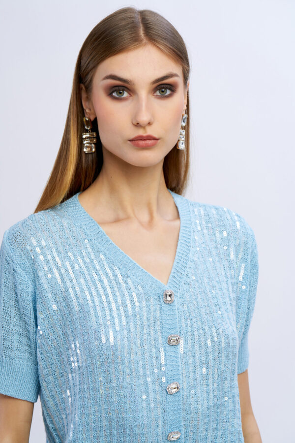 Cardigan m/m con paillettes - immagine 4