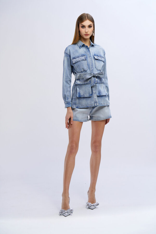 Diamond Pocket Denim Jacket