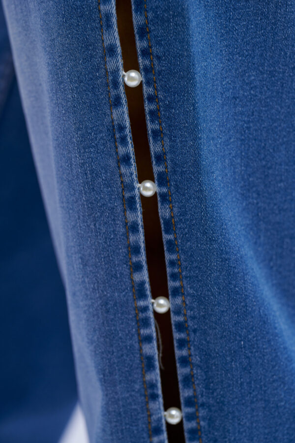 Jeans perle laterali - immagine 3