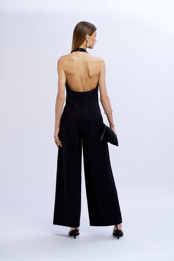 Pinstriped Diamond Jumpsuit - Image 2