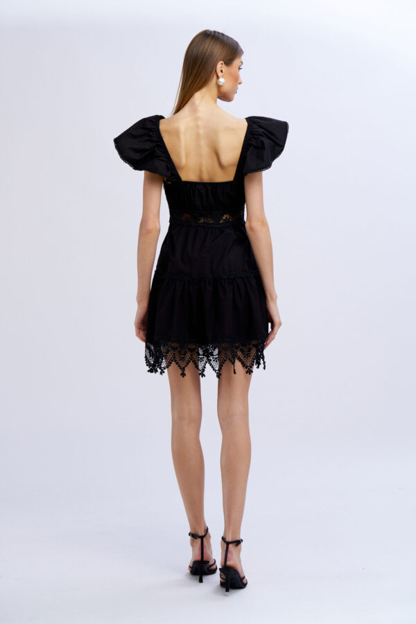 Cotton Heart-Shaped Neckline Dress - Image 2