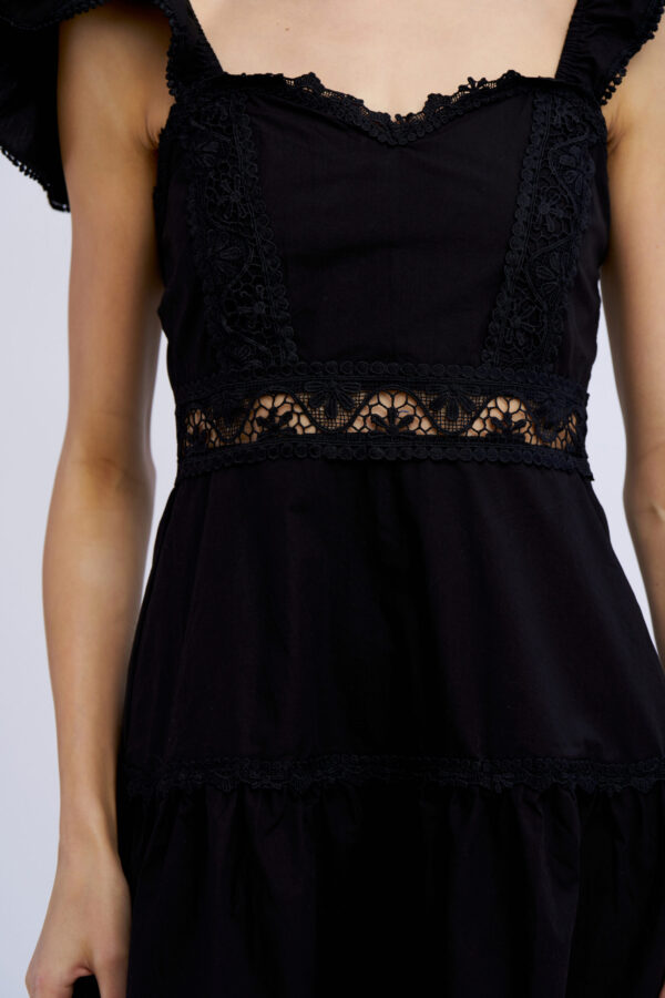 Cotton Heart-Shaped Neckline Dress - Image 7