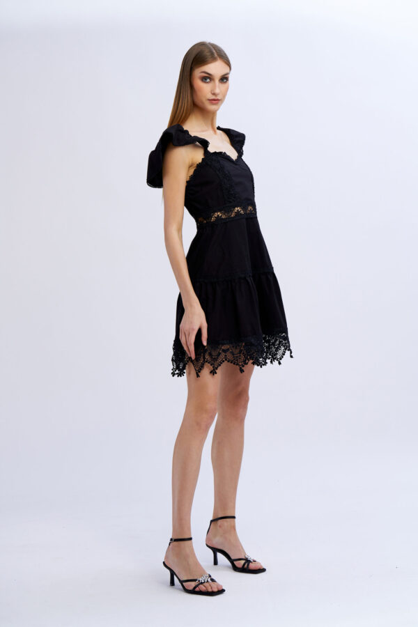 Cotton Heart-Shaped Neckline Dress - Image 9