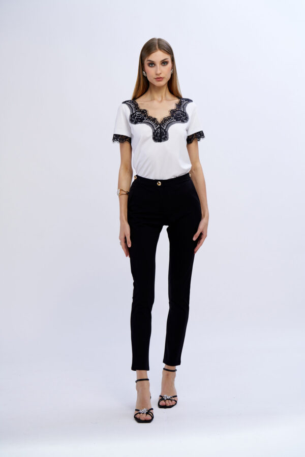 T-shirt collana pizzo - immagine 4