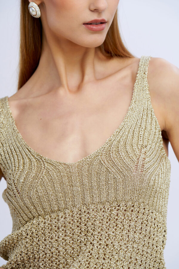 Top maglia scollo americano - immagine 2