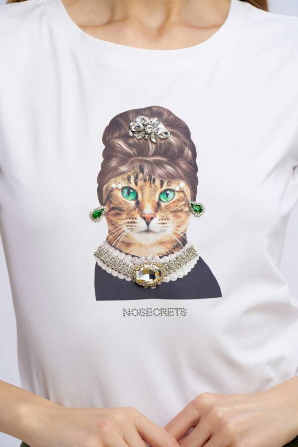 T-shirt gattina - immagine 2