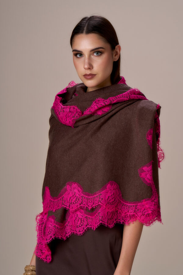 Sciarpa con pizzo