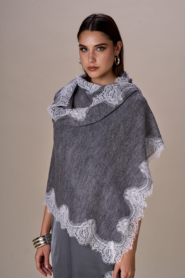Sciarpa con pizzo - immagine 2