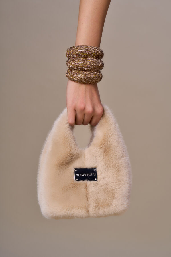 Chic faux fur bag