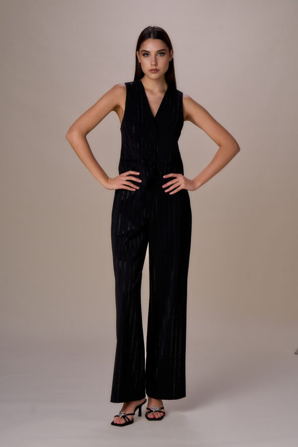 Iconic diamond pinstripe vest