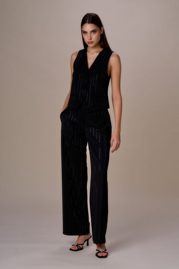 Iconic diamond pinstripe vest - Image 2