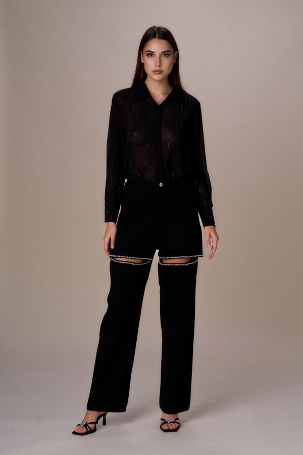 Diamond pinstriped shirt - Image 2