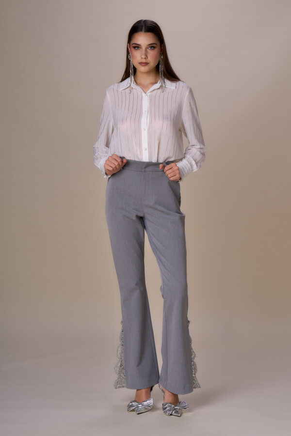 Diamond pinstriped shirt - Image 3