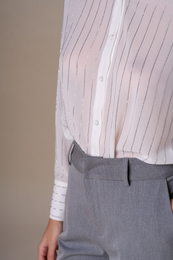 Diamond pinstriped shirt - Image 5