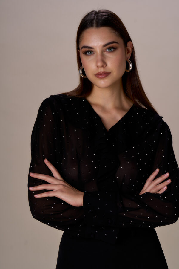 Diamond ruffled shirt - Image 3