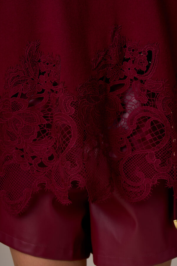 Maxi maglia fondo pizzo - immagine 5