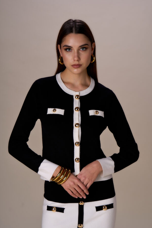 Cardigan contrasti - immagine 3