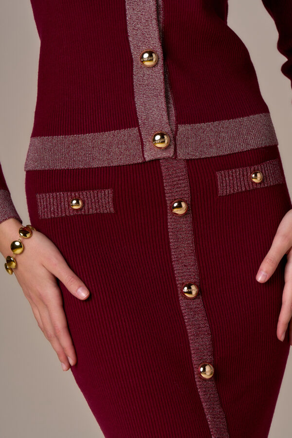 Gonna lurex e bottoni - immagine 3