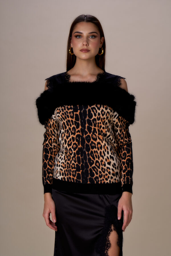 Maglia spalle fuori leo - immagine 2
