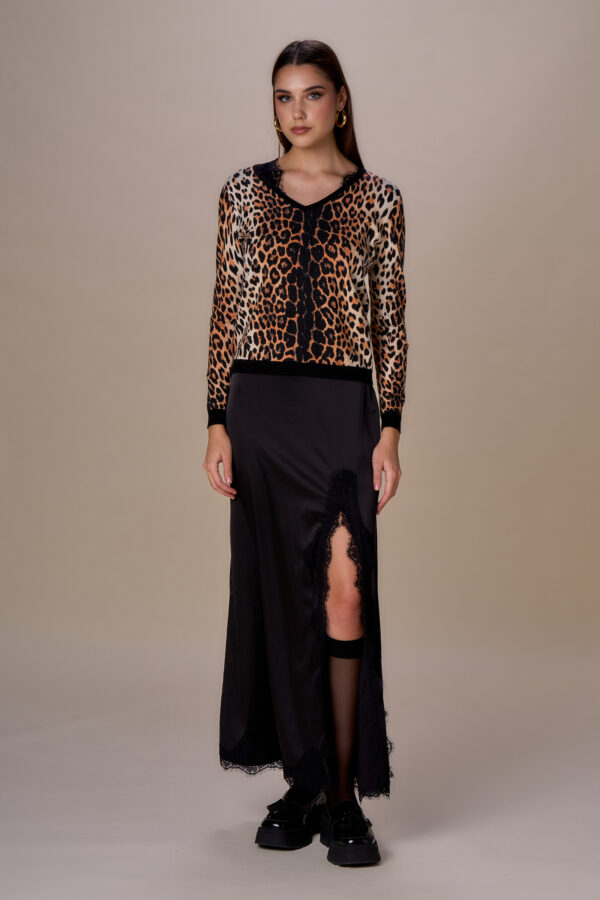 Maglia scollo V leo