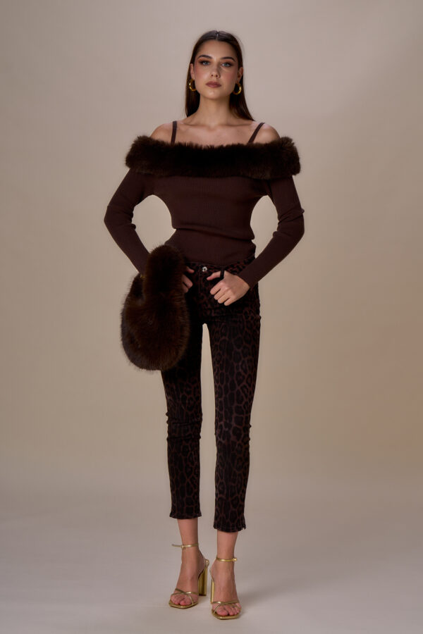 Leopard push-up trousers - Image 2