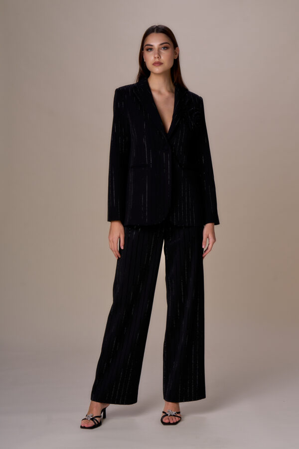 Diamond pinstriped blazer - Image 5