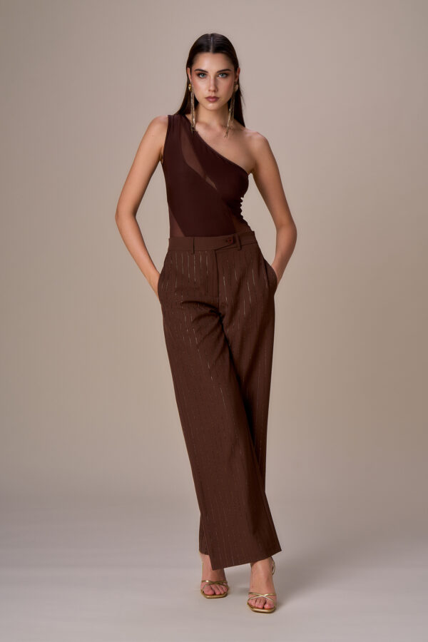 Diamond pinstriped trousers - Image 2