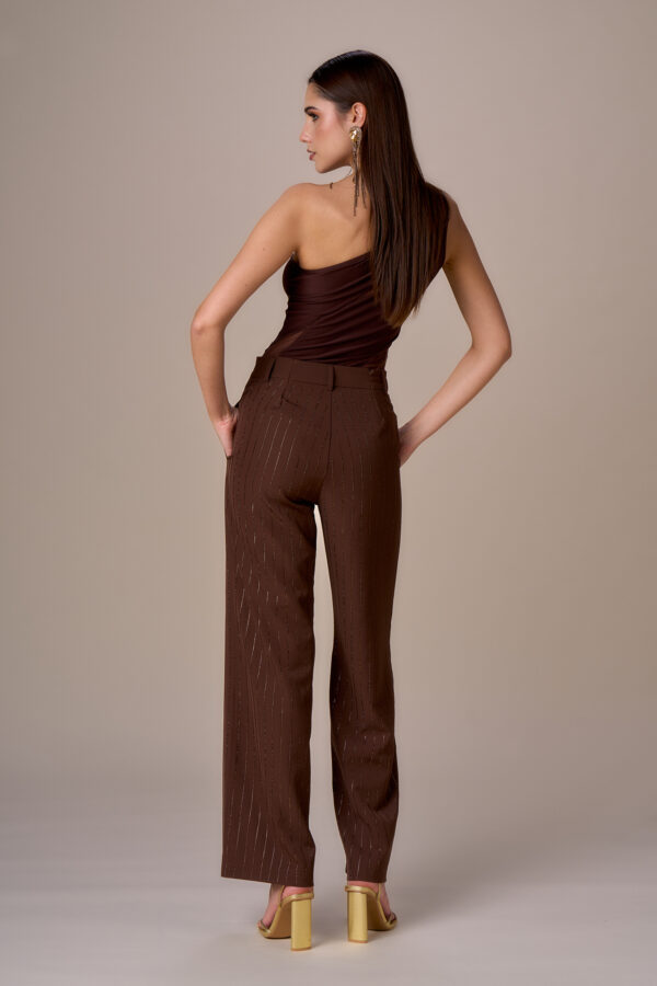 Diamond pinstriped trousers - Image 3