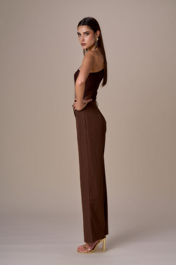 Diamond pinstriped trousers - Image 4