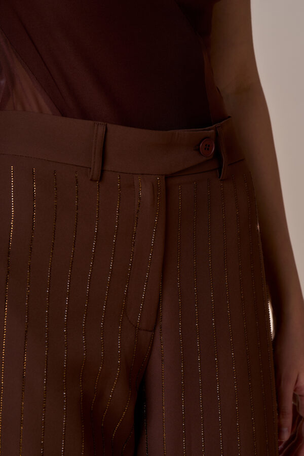 Diamond pinstriped trousers - Image 5